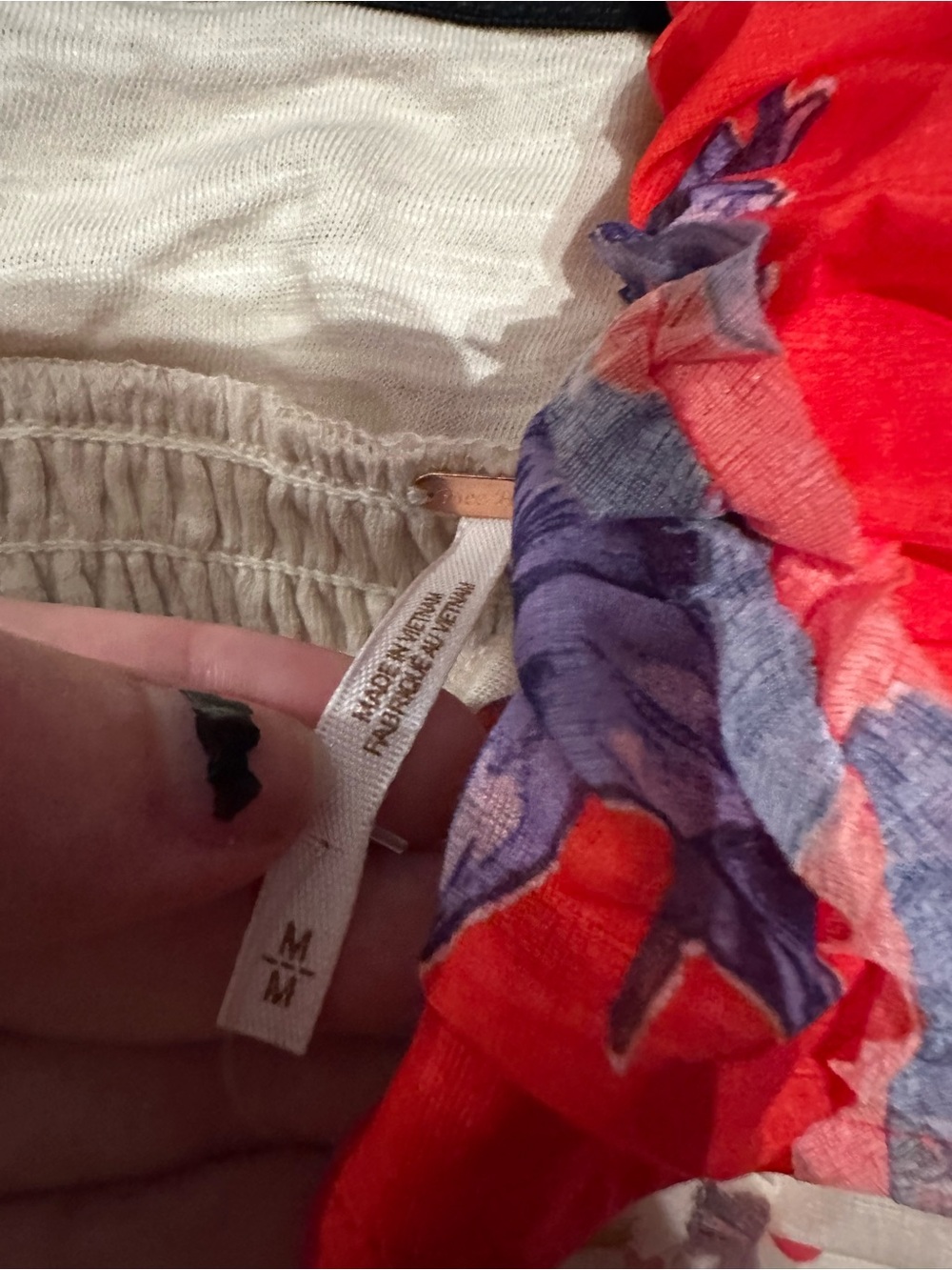 FREE PEOPLE NWT TUBE TOP BUNDLE Strapless - Red Polka Flora - Picture 6 of 7